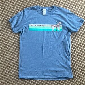 Blue Graphic Knoebels T-Shirt for women